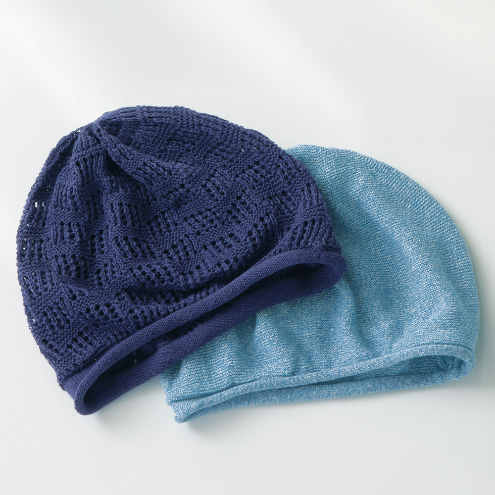 軽やか抗菌ニット帽／2枚セット