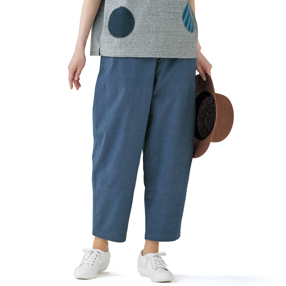 ギャルリーノン 伊勢木綿のパンツ | ライトアップオンラインストア