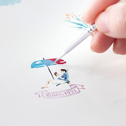 ラミープリント半袖シャツ／マリンリゾート