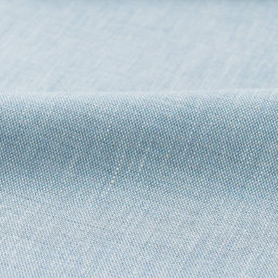 レティッシュシャンブレー･ストレッチワイドパンツ