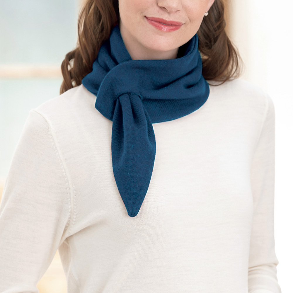 旅に便利なカシミヤのプチマフラー