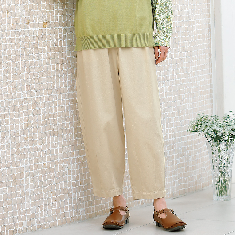 コットンシルクデニムパンツ