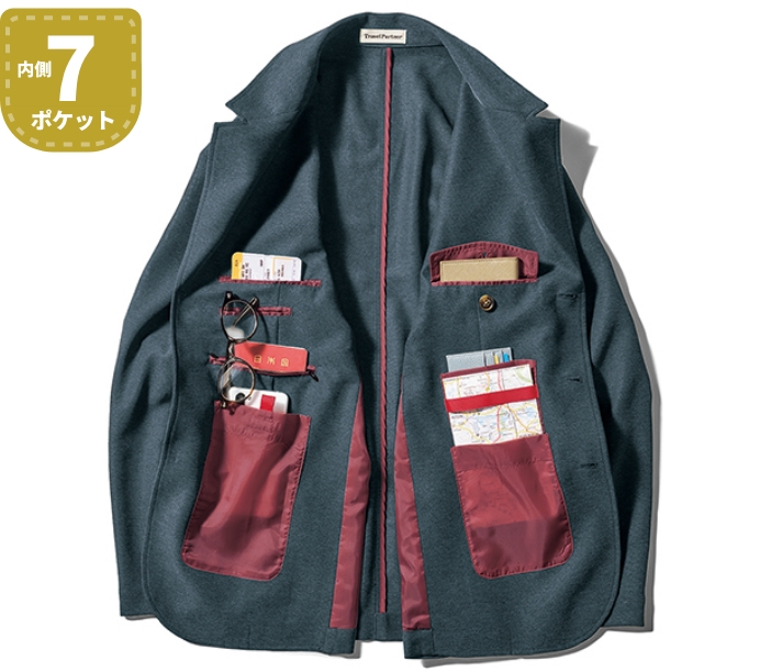 からみ織りの軽涼トラベルジャケット