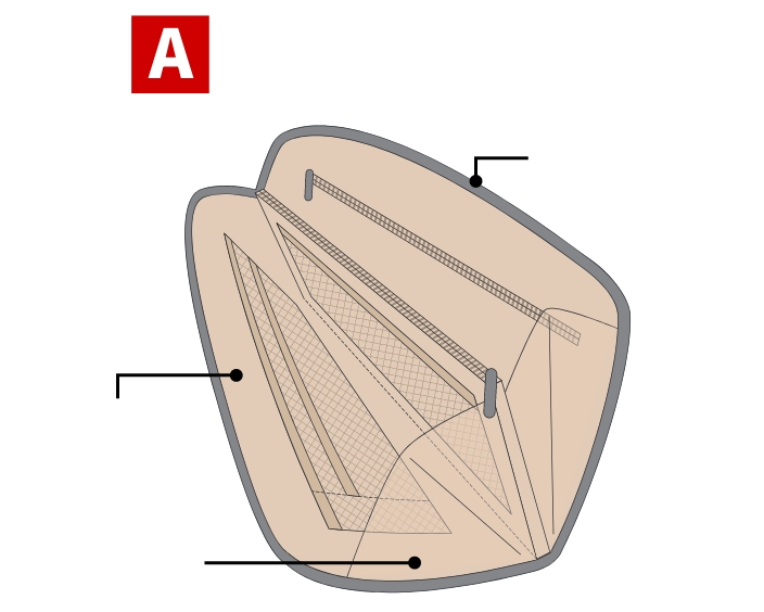 中身が見やすいトラベルショルダーバッグ