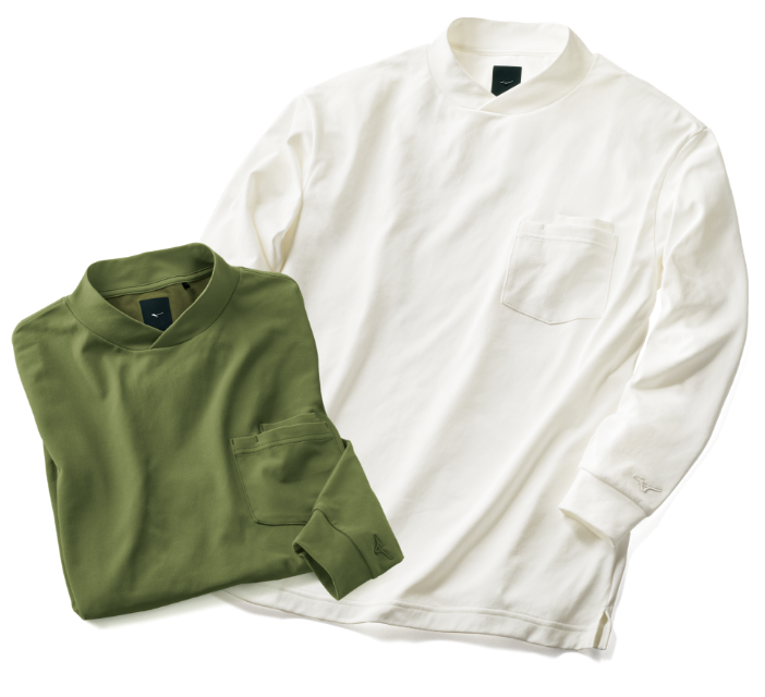ジャケットに合うトラベル長袖Tシャツ