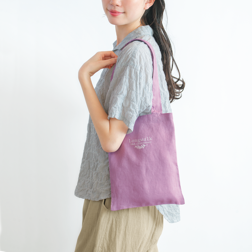 ロゴ入りリネントート 使用イメージ