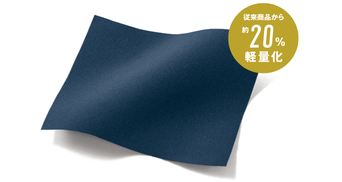 従来商品から約20%軽量化