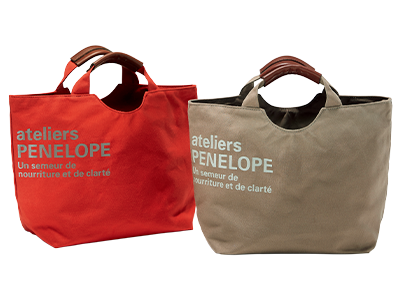 オリジナル帆布生地のトートバッグ／当社限定